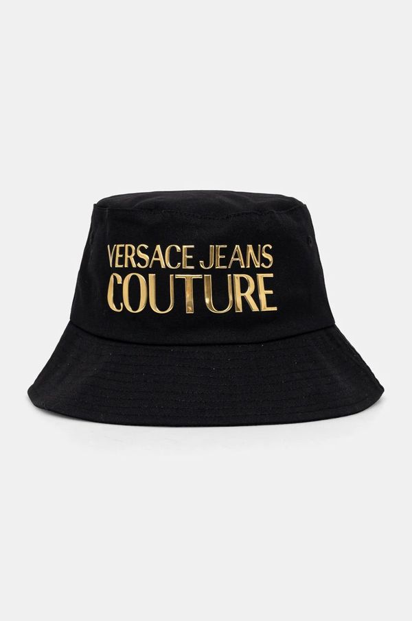 Versace Jeans Couture Pamučni šešir Versace Jeans Couture boja: crna, pamučni, 77HAZK04 ZG268