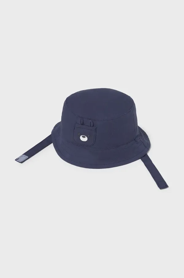 Mayoral Newborn Pamučni šešir za bebe Mayoral Newborn boja: tamno plava, pamučni, 9881