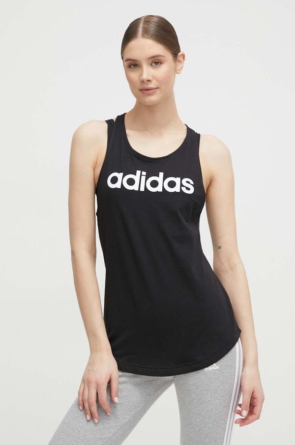 adidas Pamučni top adidas GL0566 boja crna