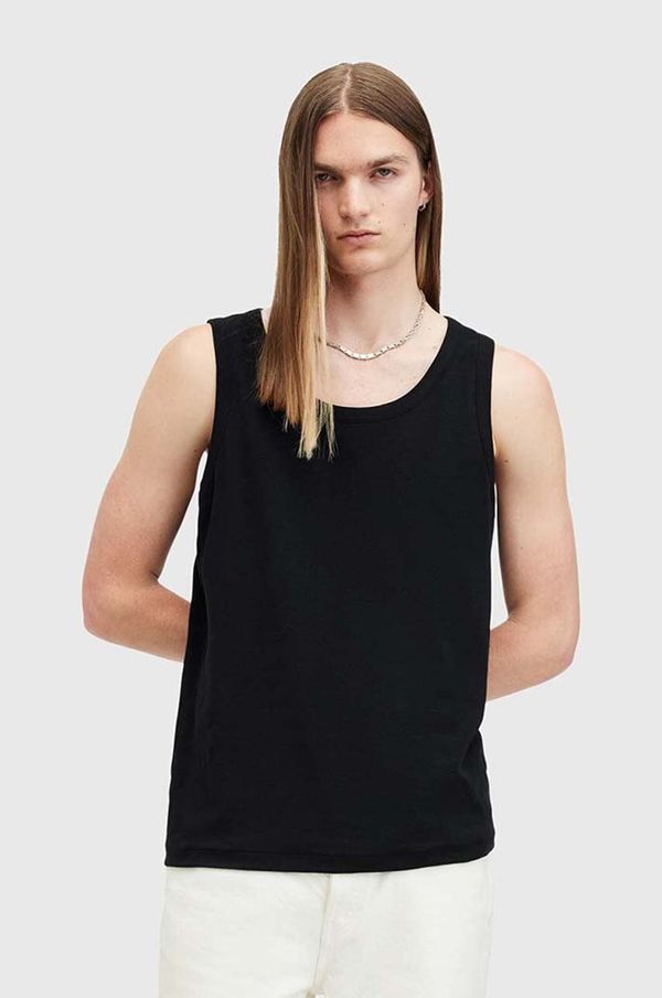 AllSaints Pamučni top AllSaints EDWARDS VEST boja: crna, M008JB