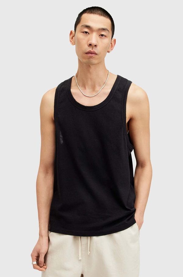 AllSaints Pamučni top AllSaints KENDRICK VEST boja: crna, M005JA