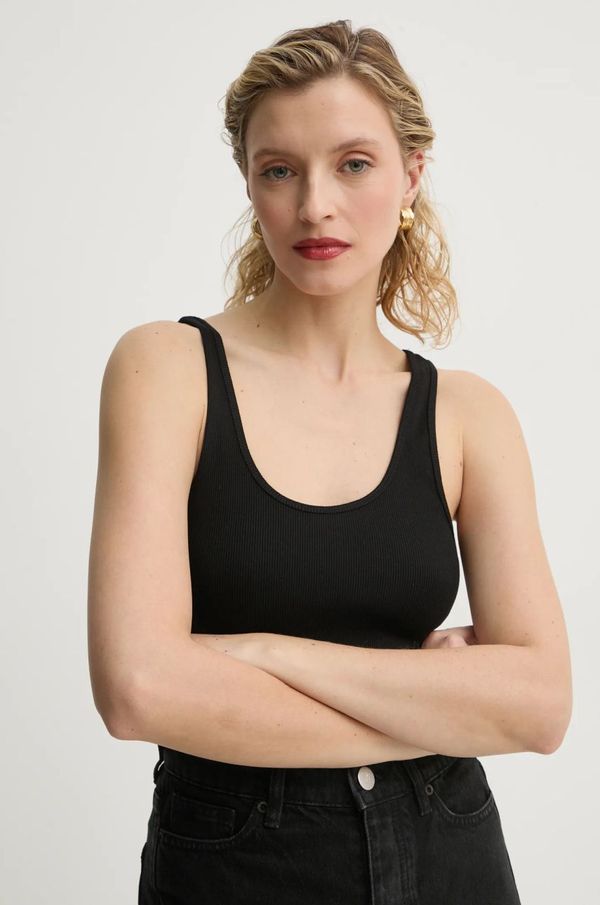 By Malene Birger Pamučni top By Malene Birger ANISA boja: crna, Q71679010Z