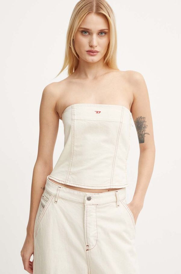 Diesel Pamučni top Diesel DE-VILLE boja: bež, A12774.0GRDQ