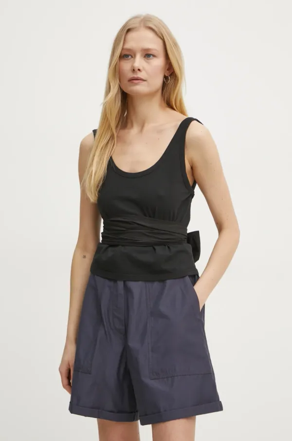 Forte Forte Pamučni top Forte Forte boja: crna, 13638.my t-shirt