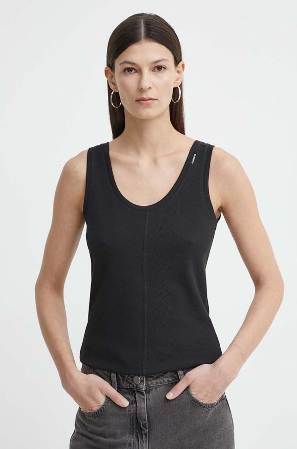 G-Star Raw Pamučni top G-Star Raw boja: crna