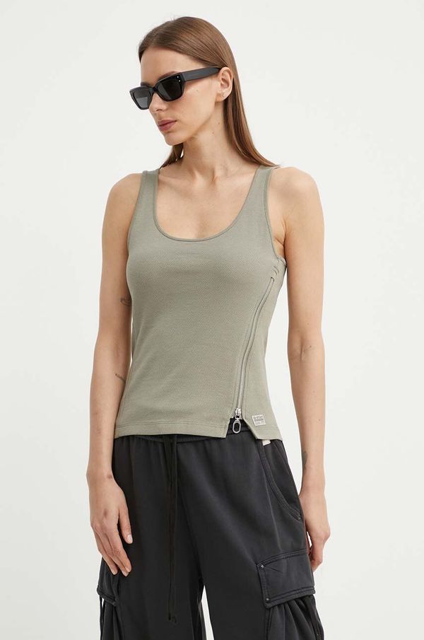 G-Star Raw Pamučni top G-Star Raw boja: zelena, D24647-D275