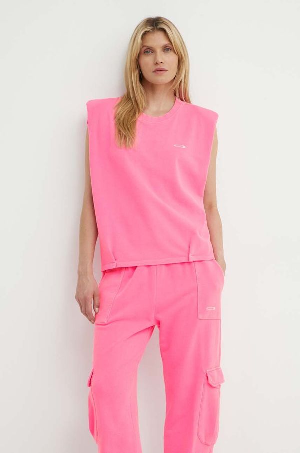 K+LUSHA Pamučni top K+LUSHA boja: ružičasta, KLIMEROSTJ009PX