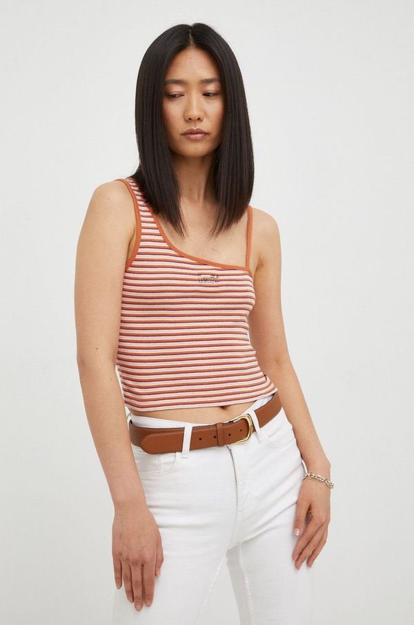 Levi's Pamučni top Levi's boja: narančasta