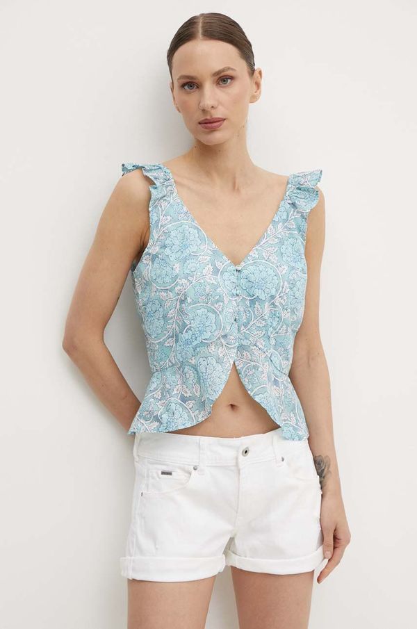 Pepe Jeans Pamučni top Pepe Jeans EMILIA s uzorkom, PL304799