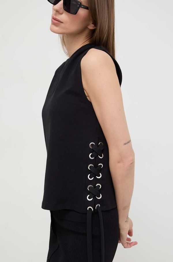 Pinko Pamučni top Pinko boja: crna