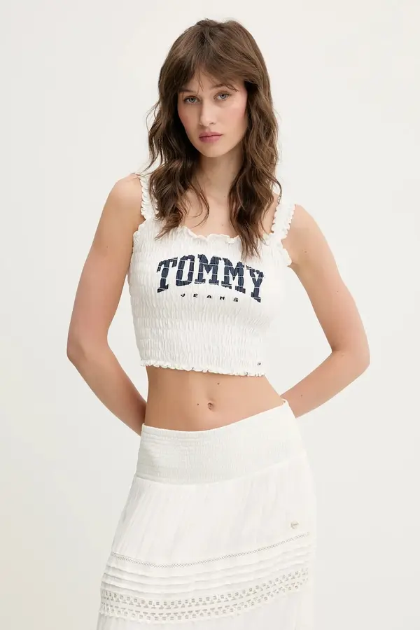 Tommy Jeans Pamučni top Tommy Jeans