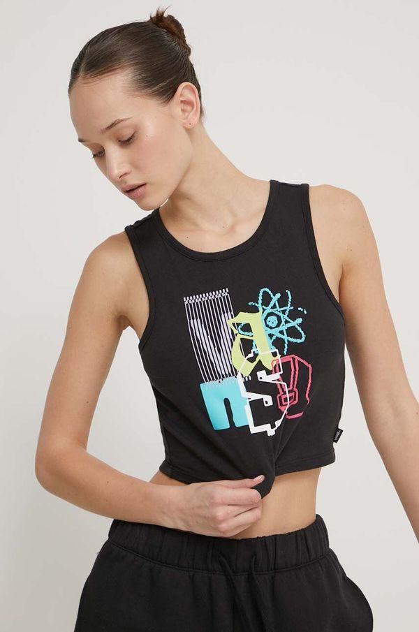 Vans Pamučni top Vans boja: crna