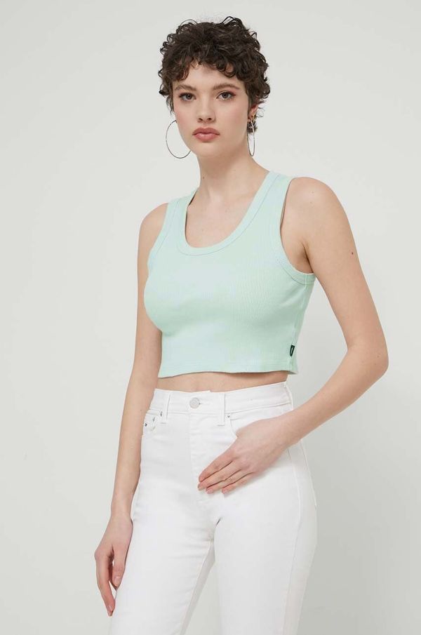 Vans Pamučni top Vans boja: zelena