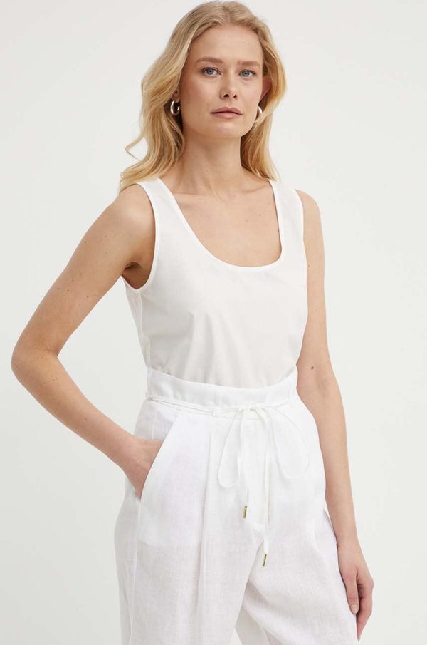 Weekend Max Mara Pamučni top Weekend Max Mara boja: bež, 2415941013600