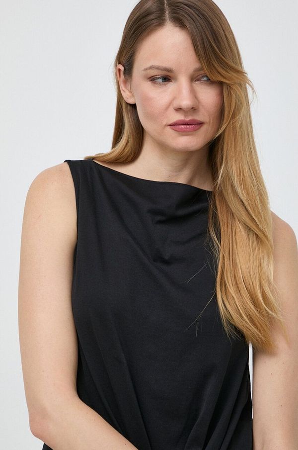 Weekend Max Mara Pamučni top Weekend Max Mara boja: crna