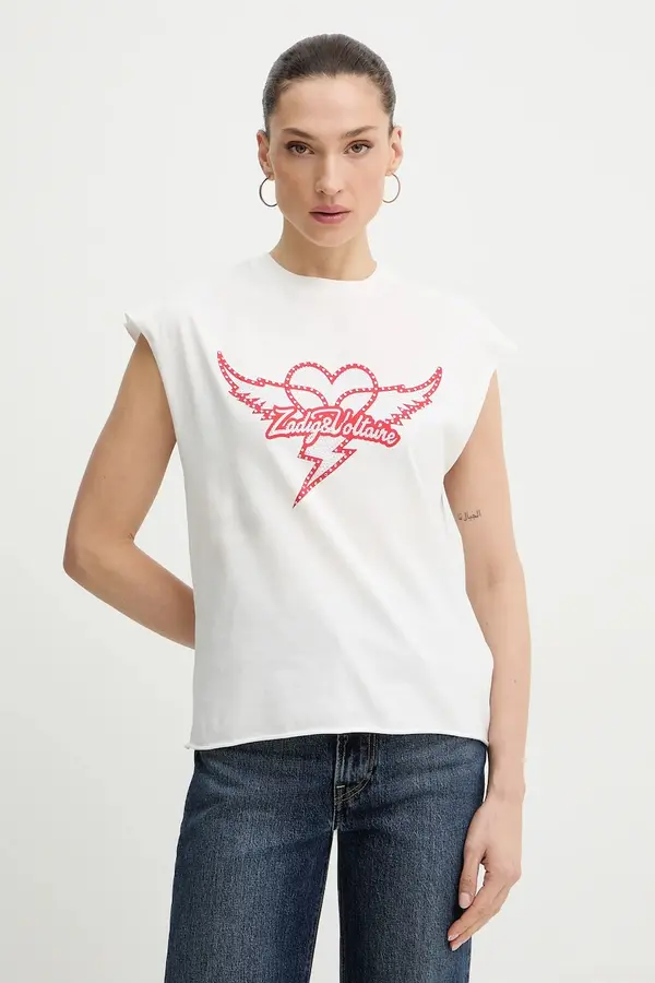 Zadig&Voltaire Pamučni top ZADIG&VOLTAIRE