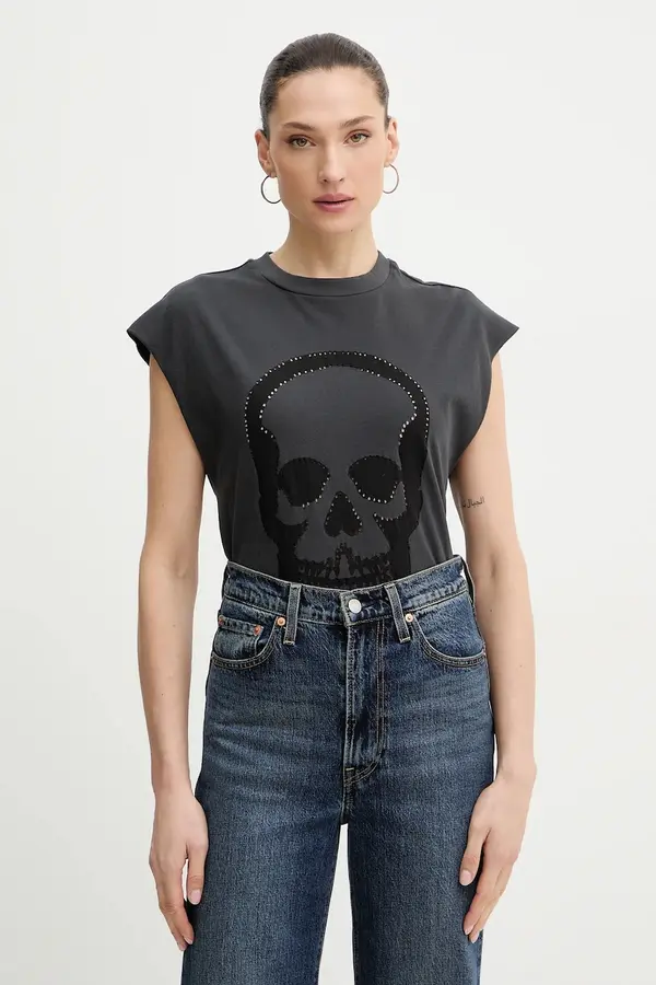 Zadig&Voltaire Pamučni top ZADIG&VOLTAIRE