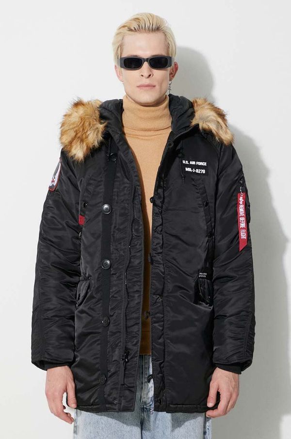 Alpha Industries Parka Alpha Industries za muškarce, boja: crna, za zimu
