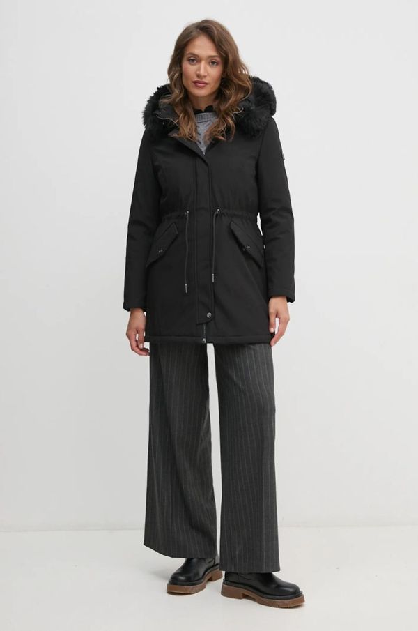 DKNY Parka Dkny za žene, boja: crna, za zimu, DLEMPT22