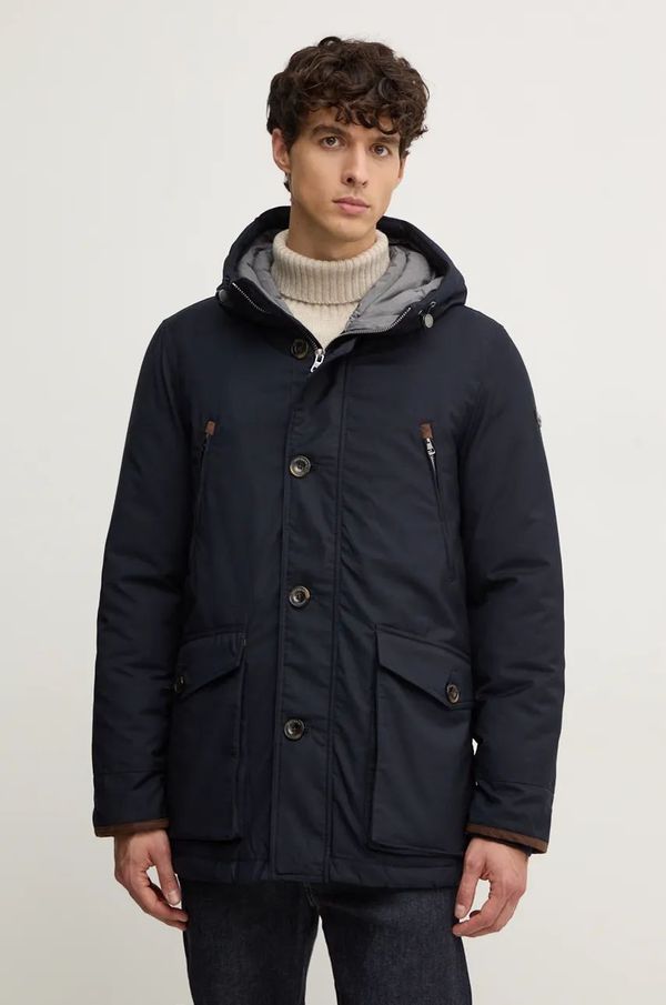 Hackett London Parka Hackett London za muškarce, boja: tamno plava, za zimu, HM403226