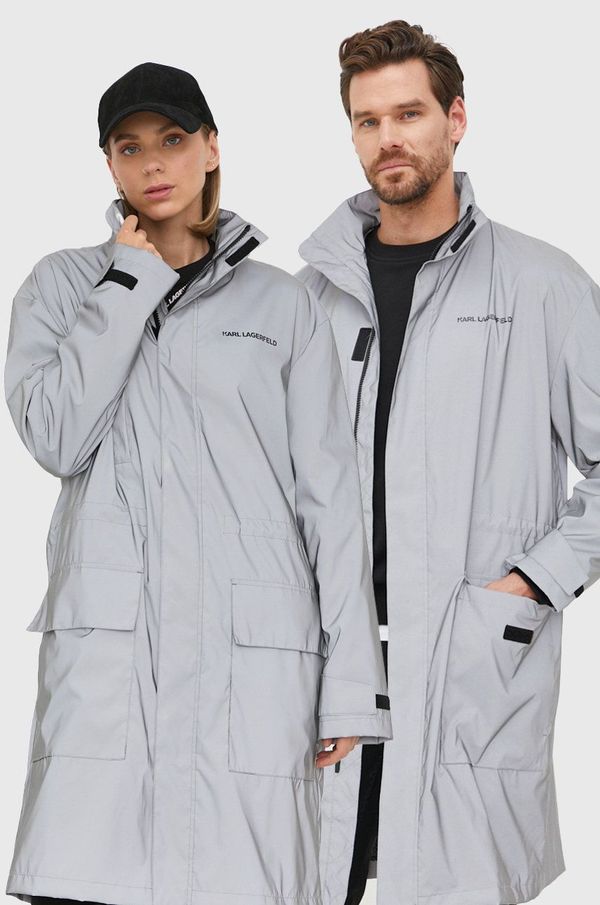 Karl Lagerfeld Parka Karl Lagerfeld boja: srebrna, za prijelazno razdoblje