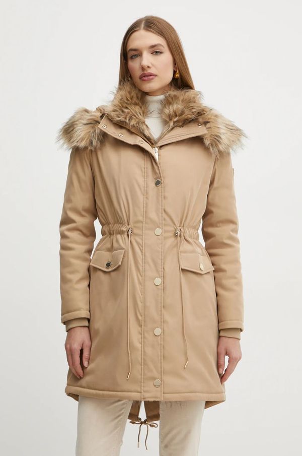 Marciano Guess Parka Marciano Guess WINNIE za žene, boja: bež, za prijelazno razdoblje, 4BGL12 7182A