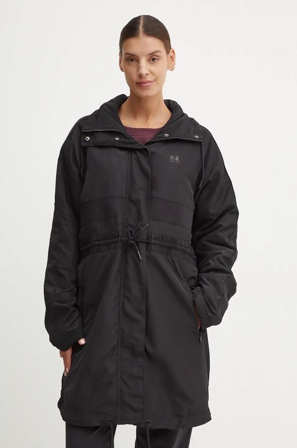 P.E Nation Parka P.E Nation Mid Length Man Down za žene, boja: crna, za prijelazno razdoblje, 243J256