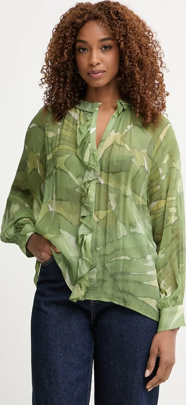 Pedro del Hierro Pedro del Hierro bluza s volanima za žene od viskoze