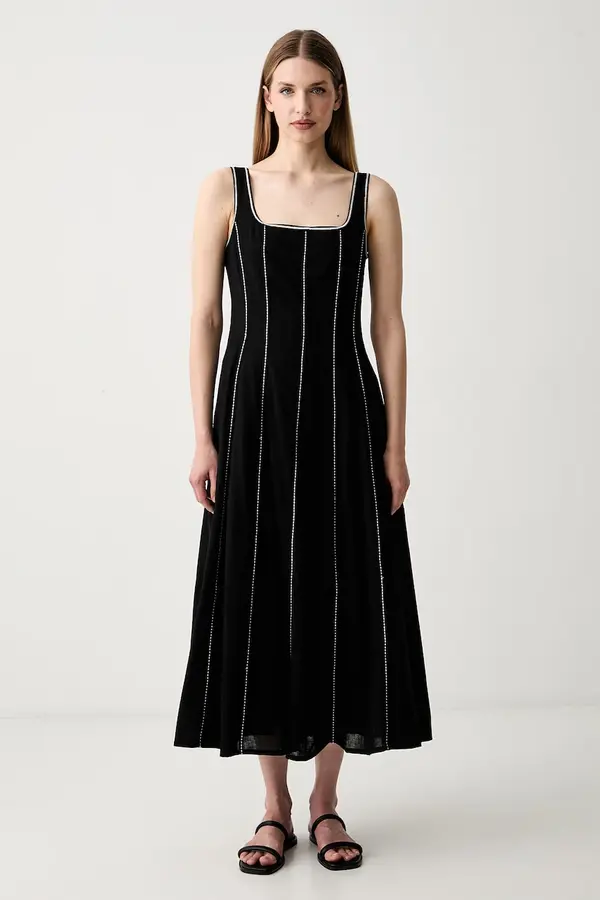 Pedro del Hierro Pedro del Hierro haljina A-kroja s dodatkom lana