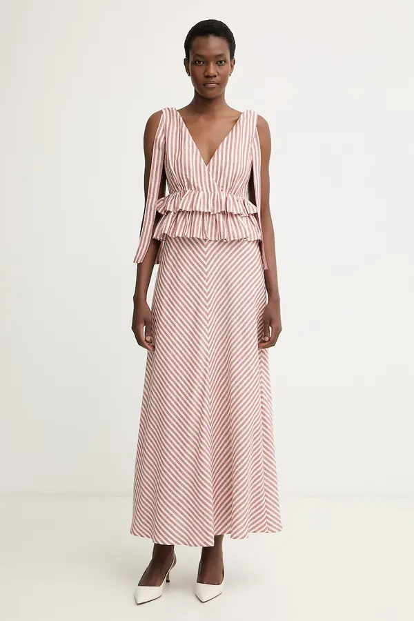 Pedro del Hierro Pedro del Hierro haljina s peplom s lanom