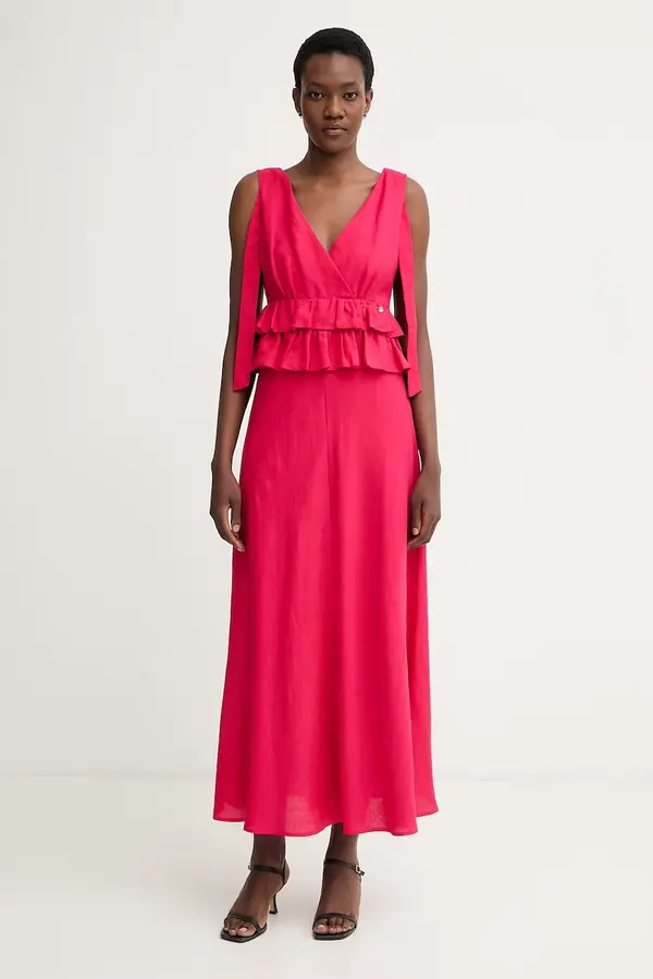 Pedro del Hierro Pedro del Hierro haljina s peplom s lanom