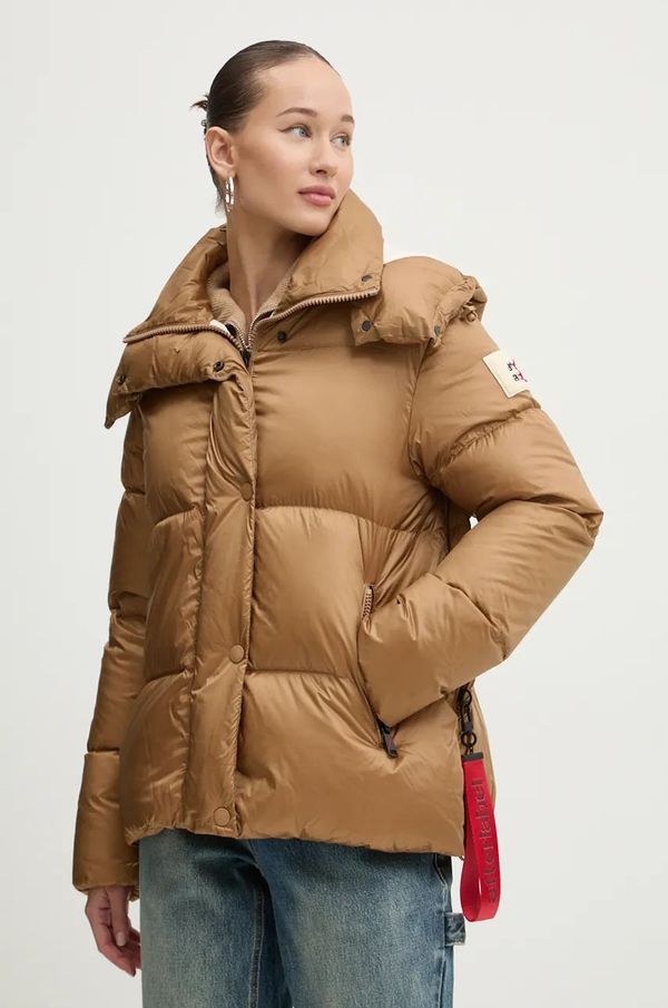 After Label Pernata jakna After Label za žene, boja: smeđa, za zimu, KIPNUKN051