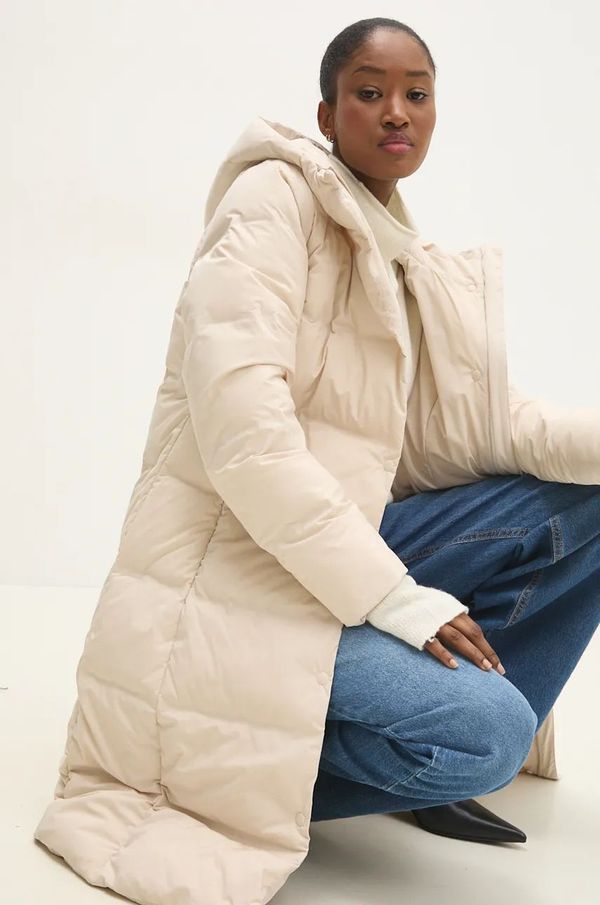 Answear Lab Pernata jakna Answear Lab za žene, boja: bež, za zimu