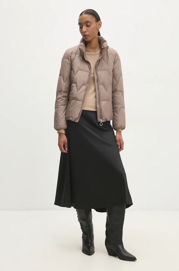 Answear Lab Pernata jakna Answear Lab za žene, boja: bež, za zimu