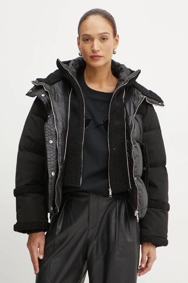 Boss Pernata jakna BOSS za žene, boja: crna, za zimu, 50524479