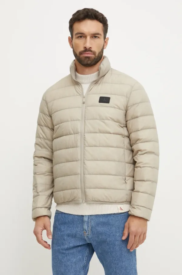 Calvin Klein Jeans Pernata jakna Calvin Klein Jeans za muškarce, boja: bež, za prijelazno razdoblje, J30J326716