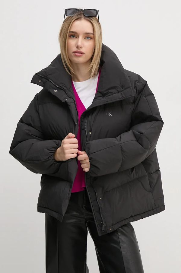 Calvin Klein Jeans Pernata jakna Calvin Klein Jeans za žene, boja: crna, za zimu, oversize, J20J224922