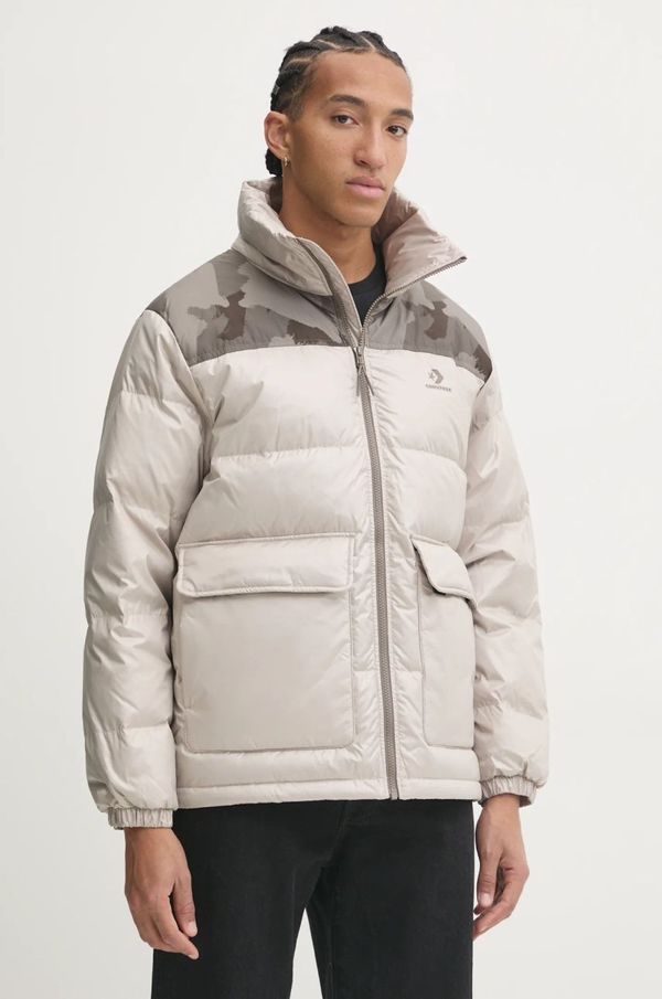 Converse Pernata jakna Converse za muškarce, boja: bež, za zimu, 10027145-A02