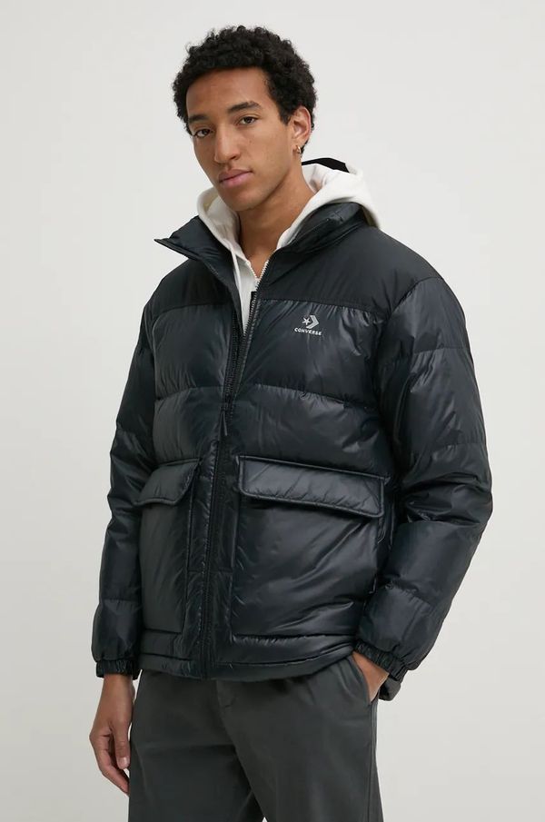 Converse Pernata jakna Converse za muškarce, boja: crna, za zimu, 10027145-A03