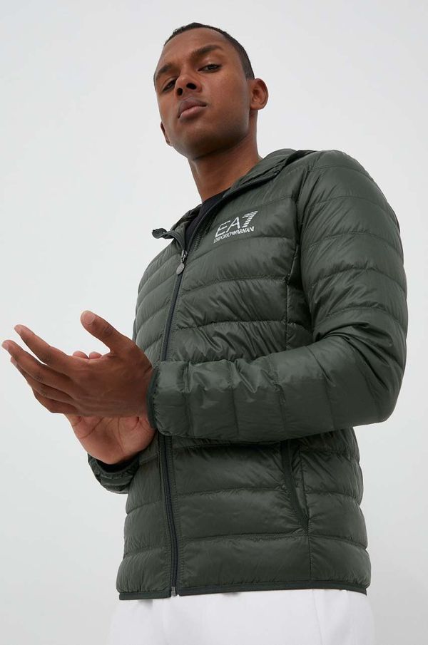 EA7 Emporio Armani Pernata jakna EA7 Emporio Armani za muškarce, boja: zelena, za prijelazno razdoblje