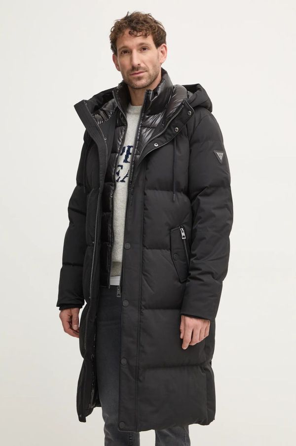 Guess Pernata jakna Guess za muškarce, boja: crna, za zimu, M4BL44.WGJR2