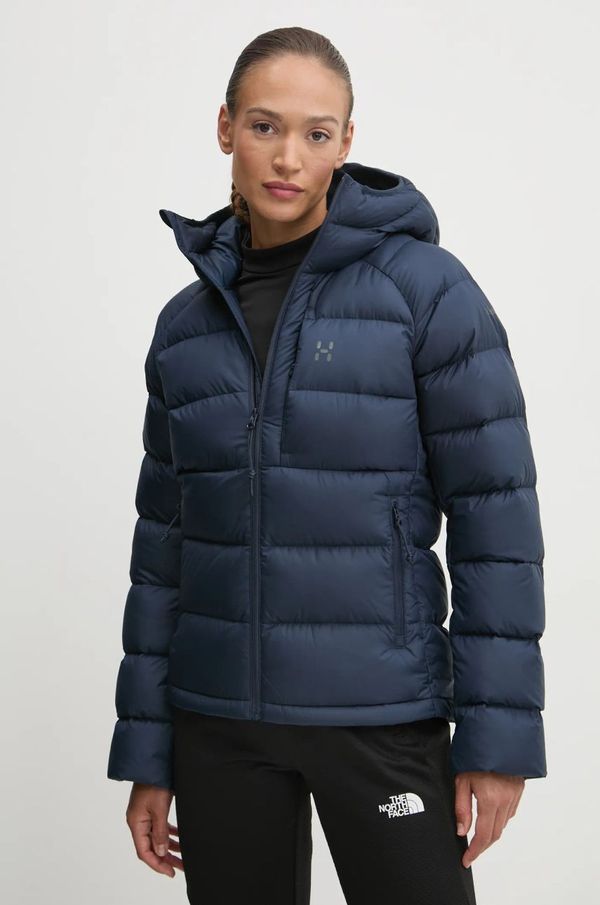 Haglöfs Pernata jakna Haglöfs Rosson Down za žene, boja: tamno plava, za zimu, 607468