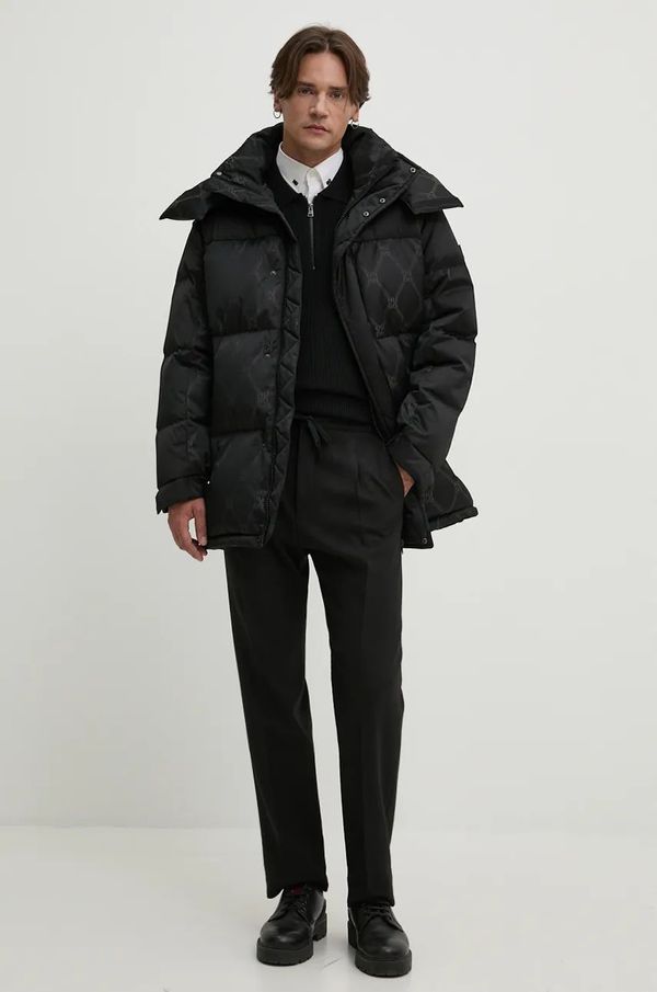 Hugo Pernata jakna HUGO za muškarce, boja: crna, za zimu, 50524611