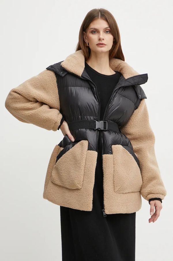 Karl Lagerfeld Pernata jakna Karl Lagerfeld za žene, boja: crna, za zimu, 246W1500