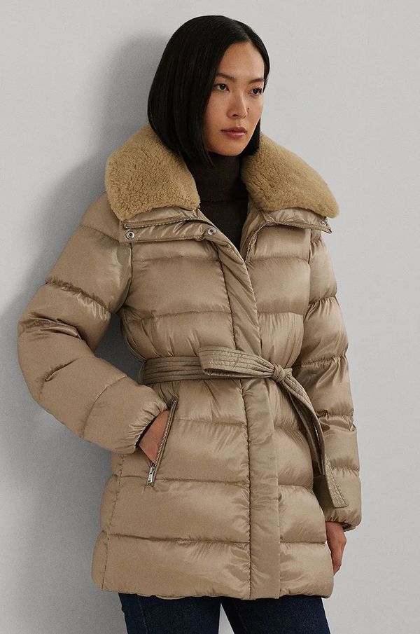 Lauren Ralph Lauren Pernata jakna Lauren Ralph Lauren za žene, boja: bež, za zimu, 297957500