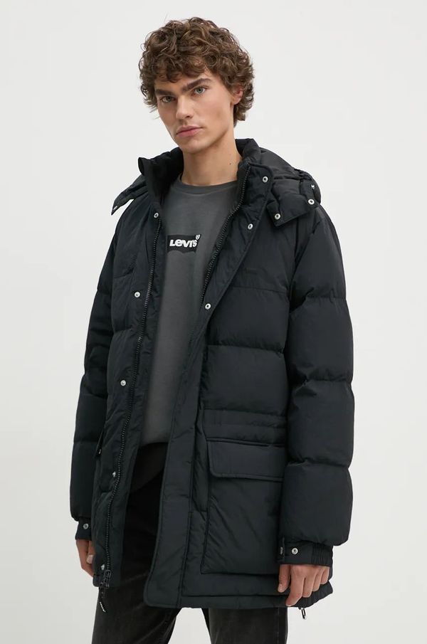 Levi's Pernata jakna Levi's za muškarce, boja: crna, za zimu, A8559
