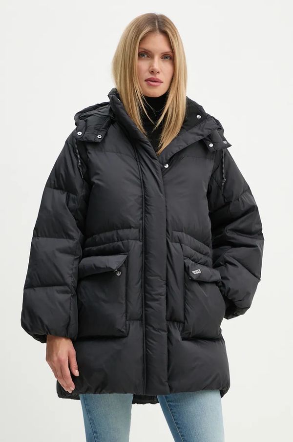 Levi's Pernata jakna Levi's za žene, boja: crna, za zimu, oversize, A8528