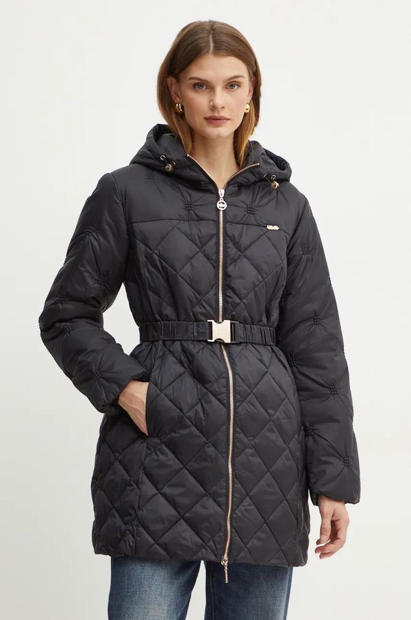 Liu Jo Pernata jakna Liu Jo za žene, boja: crna, za prijelazno razdoblje, TF4062 TS072