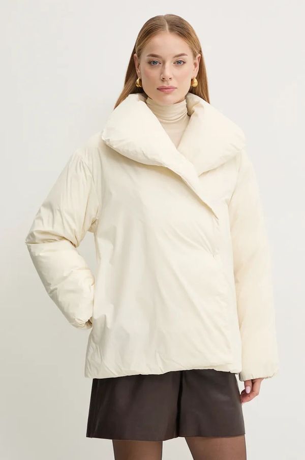 Liviana Conti Pernata jakna Liviana Conti za žene, boja: bež, za zimu, oversize, F4WW23