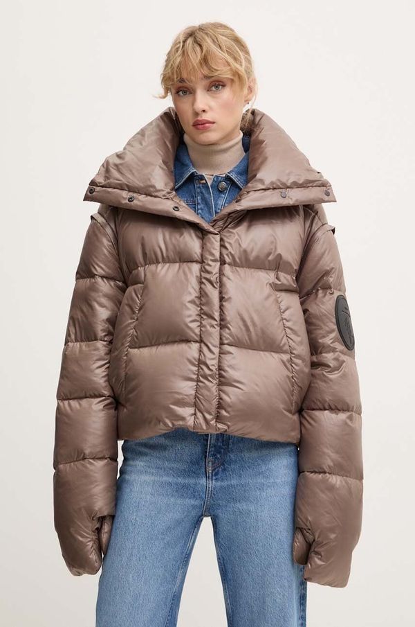 MMC STUDIO Pernata jakna MMC STUDIO PL RAFO za žene, boja: smeđa, za zimu, RAFO